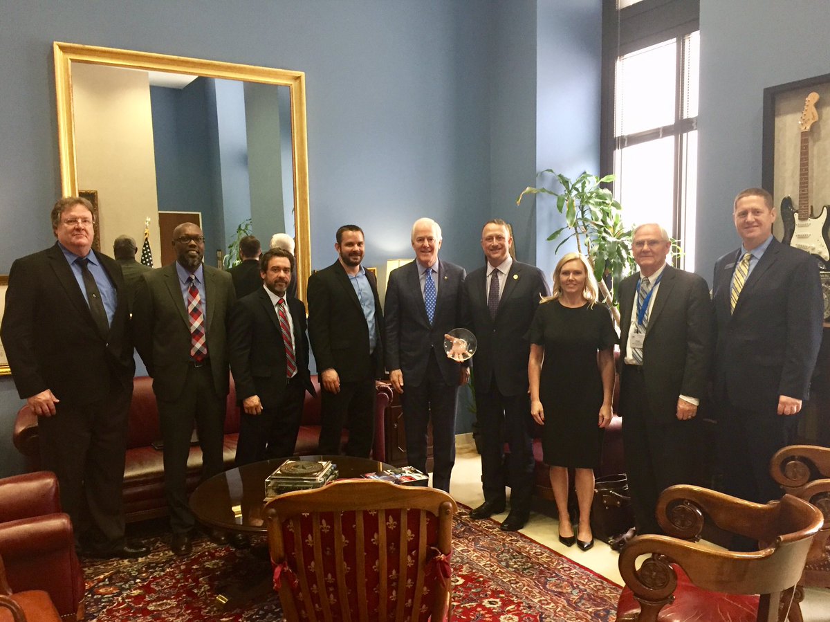 Group photo with Cornyn