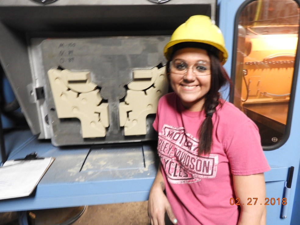 “I chose metalcasting as a career because every job is interesting, I love the people and it’s a fun place to work.”